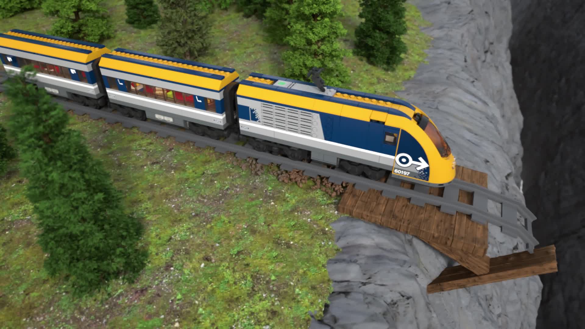 LEGO 60197 City Trains Passagierstrein Bouwset, Motor op